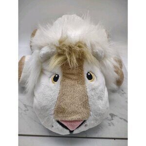 Large Stuffies Plush Champ White Lion 2013 Plush Animal Pillow 6 Pockets